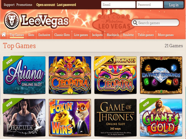 Online Casino Leo Vegas